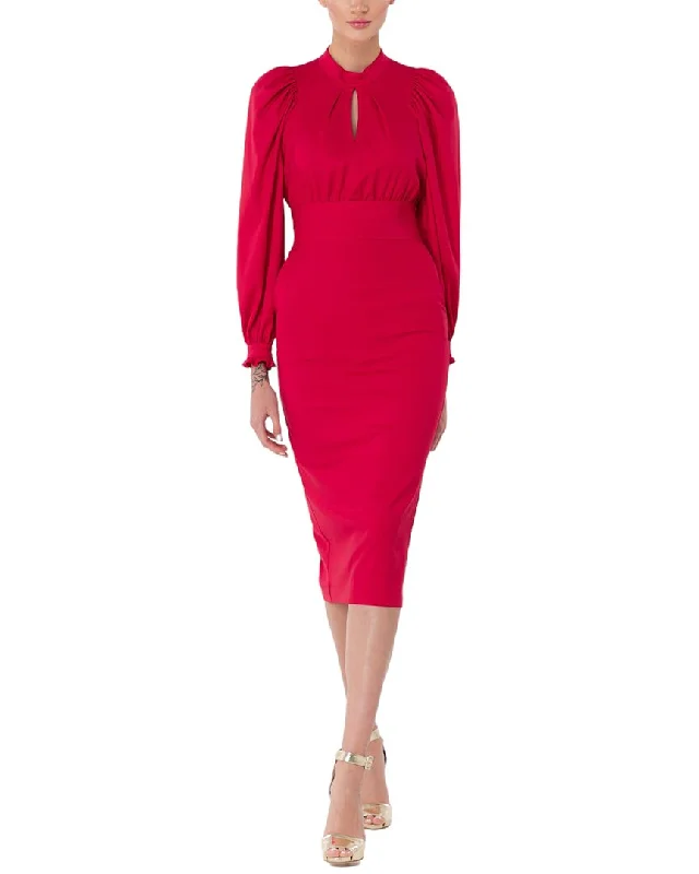 BGL Midi Dress Elegant Velvet Midi Dress