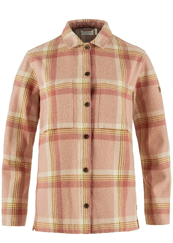 Fjallraven Women's Singi Flannel Overshirt Stylish Round Neck Shirt