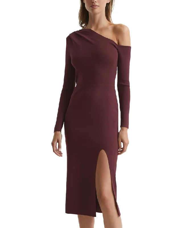 Reiss Lissy Knitted Bodycon Midi Dress Fashionable A-Line Midi Dress