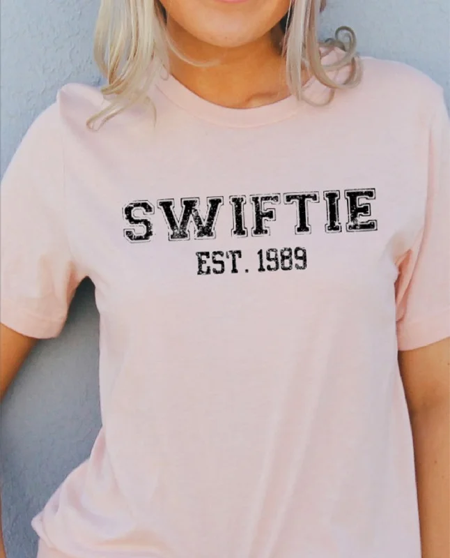 Swiftie Est. 1989 Shirt Trendy Print Short Sleeve