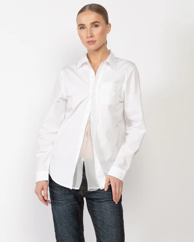 Foldout Shirt Trendy Short Sleeve Blouse