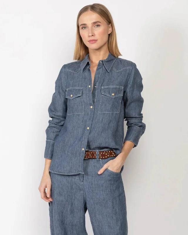 Rancher's Daughter Shirt Relaxed Button-Down Short Shirt