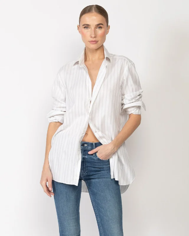 Upcycled Shirt Fashionable Draped Short Sleeve