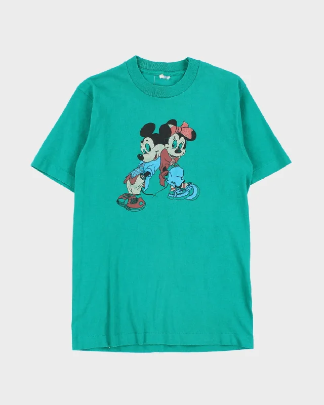 80's Mickey and Minnie Mouse T-Shirt - S - M Chenille Fabric Brocade Fabric Lace Fabric