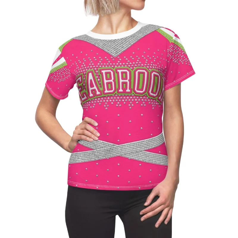 Addison Wells Cheerleader Women's Shirt, Disney Zombies 3 Costume Chic V-Neck Short Blouse Addison Wells Cheerleader Women's Shirt, Disney Zombies 3 Costume Chic V-Neck Short Blouse