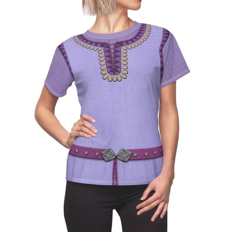 Asha Shirt, Wish 2023 Costume Elegant Off-Shoulder Short Shirt