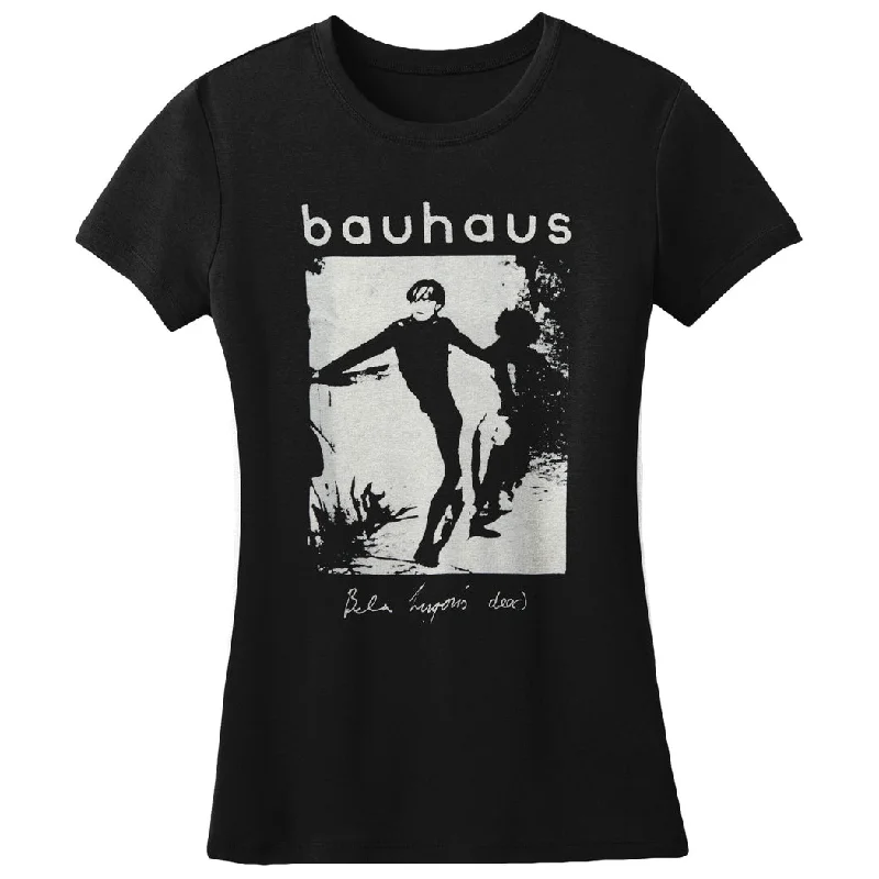 Bauhaus Bela Lugosi's Dead Womens Tee Spandex Blend Rayon Blend Denim Blend