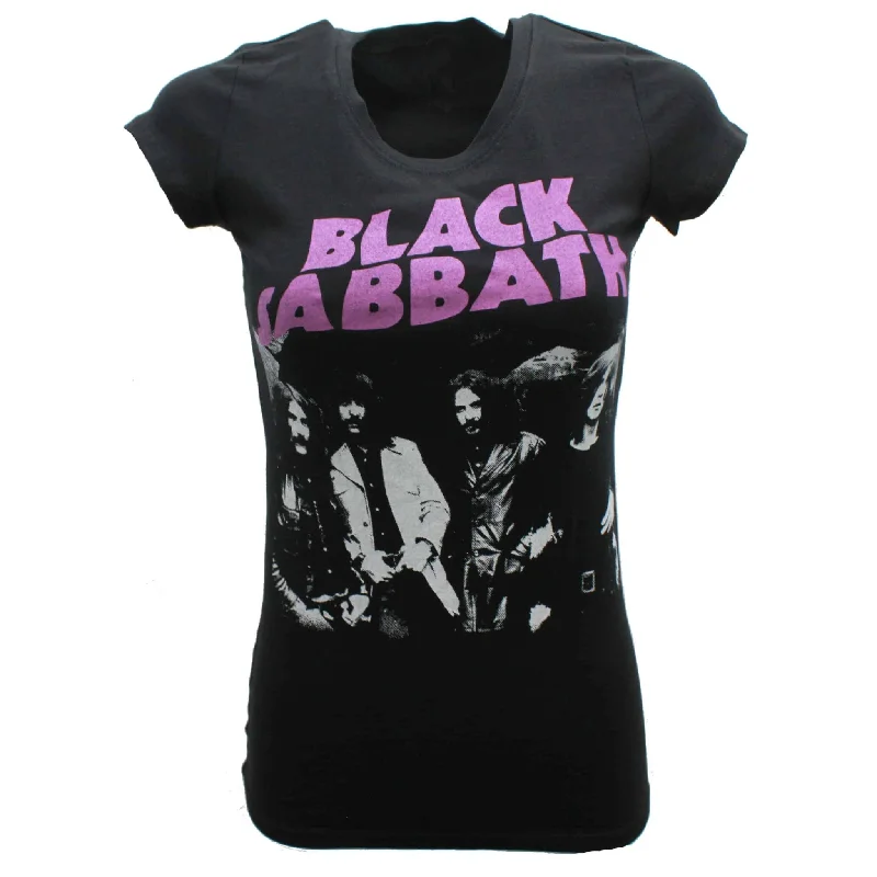 Black Sabbath Womens Tee Silk Blend Satin Velvet