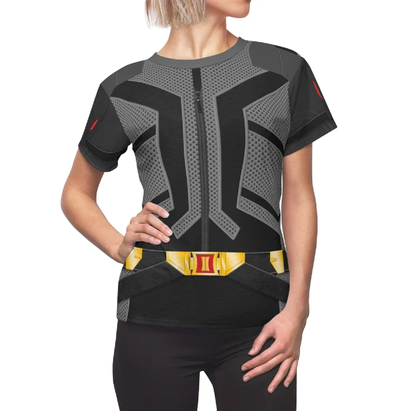 Black Widow Women Shirt, Black Widow Costume Comfortable Flowing Short Sleeve