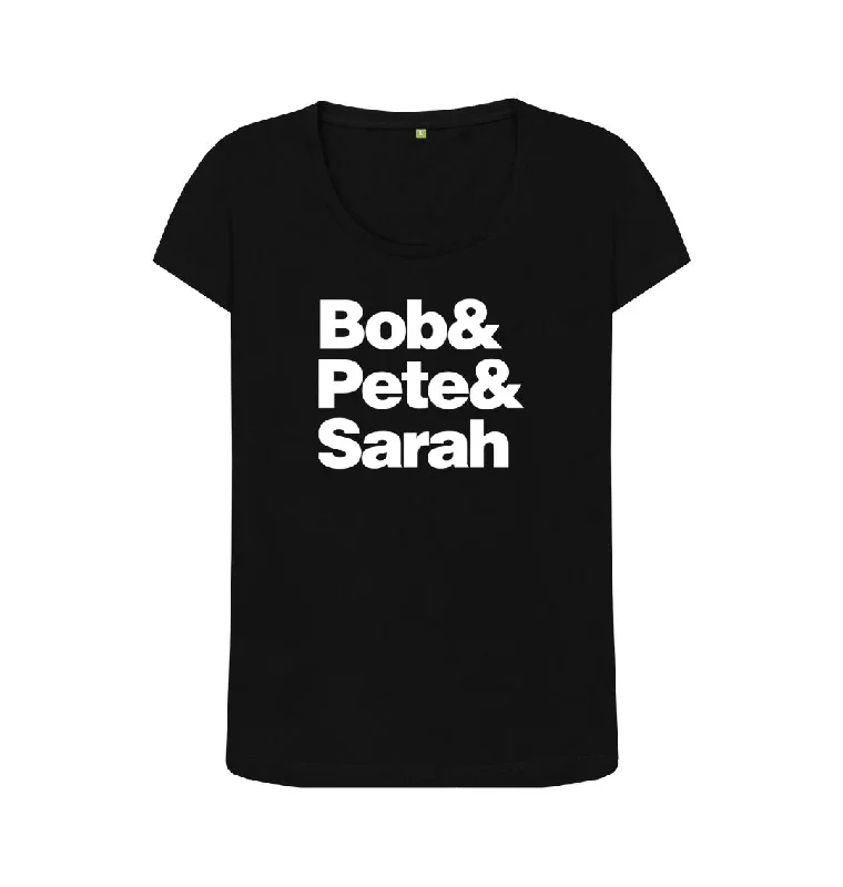 Bob&Pete&Sarah scoop neck t-shirt Fleece Nylon Spandex