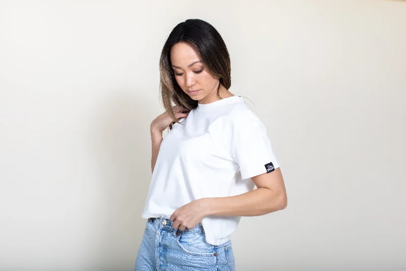 Bamboo Box TShirt Chic V-Neck Short Blouse