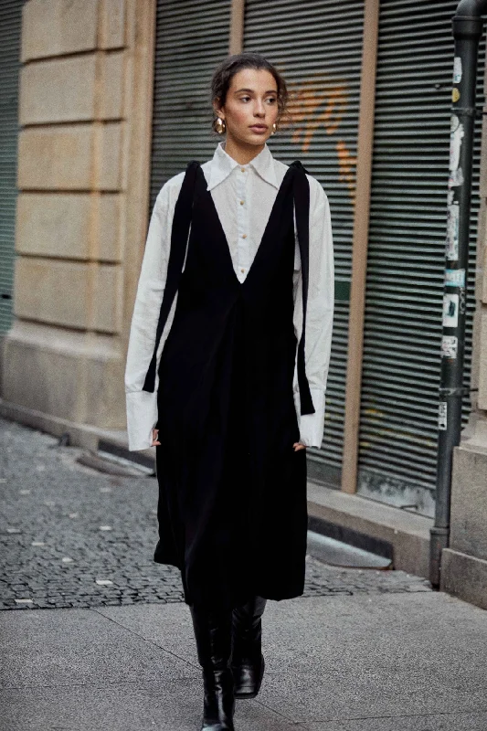 Amina Shirt White Casual Oversized Short Shirt