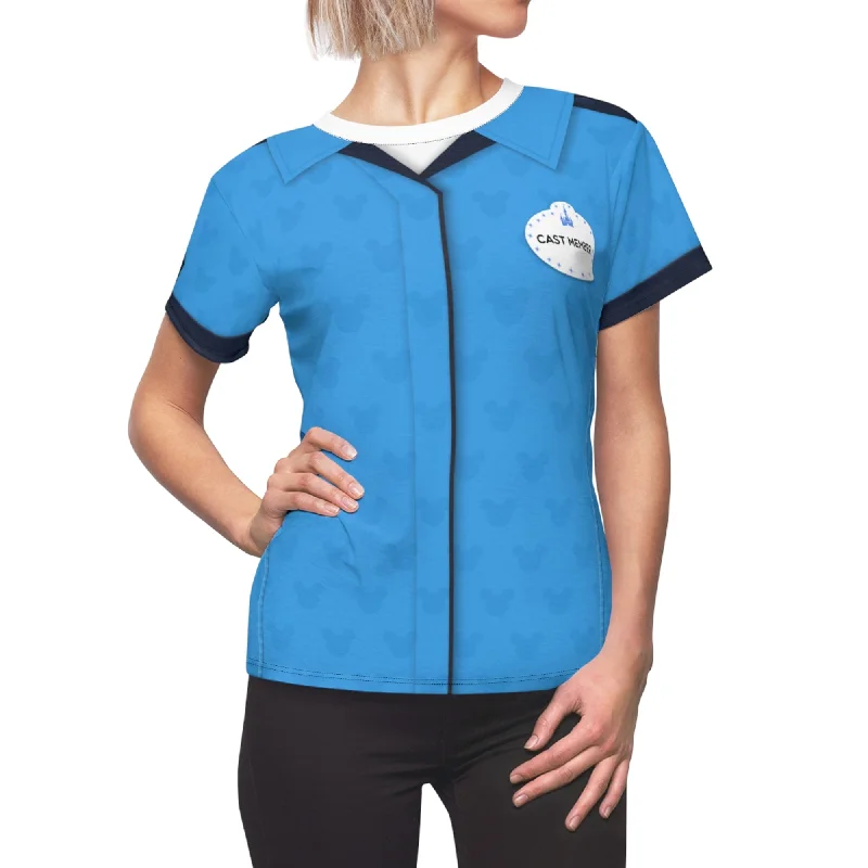 Character Attendant Women Shirt, Cast Member Merch Costume Stylish Short Sleeve Polo Character Attendant Women Shirt, Cast Member Merch Costume Stylish Short Sleeve Polo
