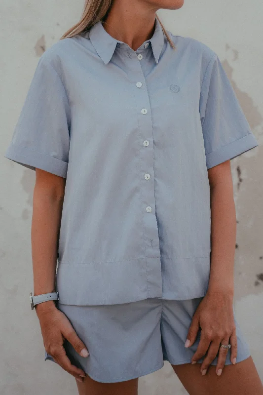 Wave Shirt Sea Modern Casual Short Sleeve