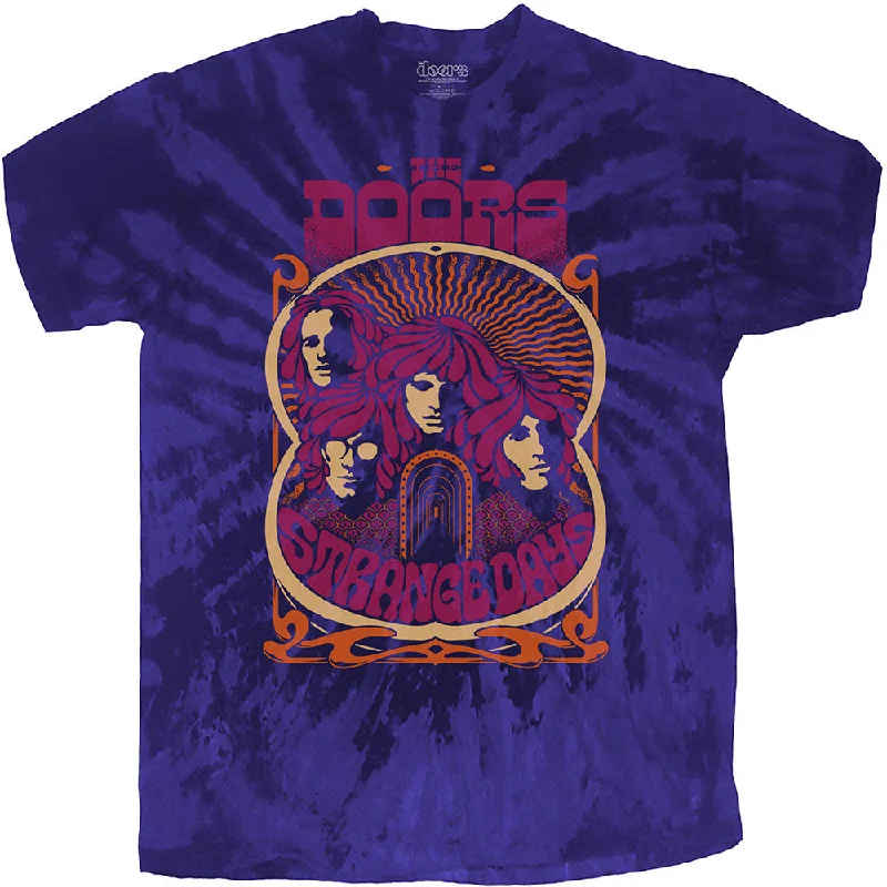 The Doors | Official Band T-shirt | Strange Days (Dip-Dye) Rayon Fabric Velvet Fabric Corduroy Fabric