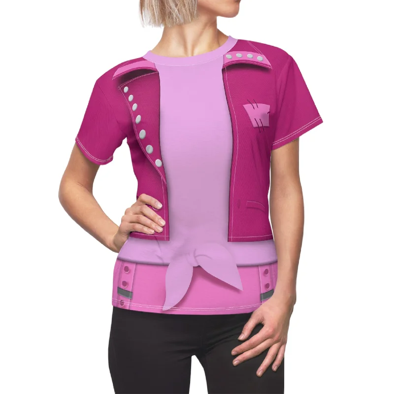 Eliza Cheerleader Women's Shirt, Zombies The Re-Animated Series Costume Trendy Ruffled Short Sleeve Eliza Cheerleader Women's Shirt, Zombies The Re-Animated Series Costume Trendy Ruffled Short Sleeve