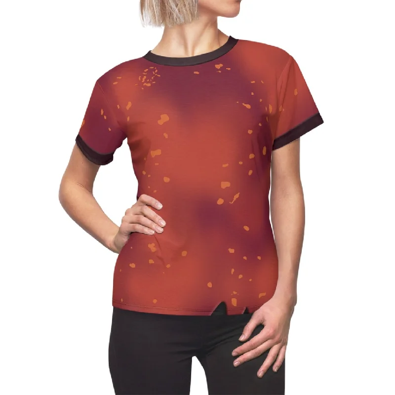 Eliza Zambi Orange Women's Shirt, Zombies The Re-Animated Series Costume Relaxed Short Sleeve Tee Eliza Zambi Orange Women's Shirt, Zombies The Re-Animated Series Costume Relaxed Short Sleeve Tee