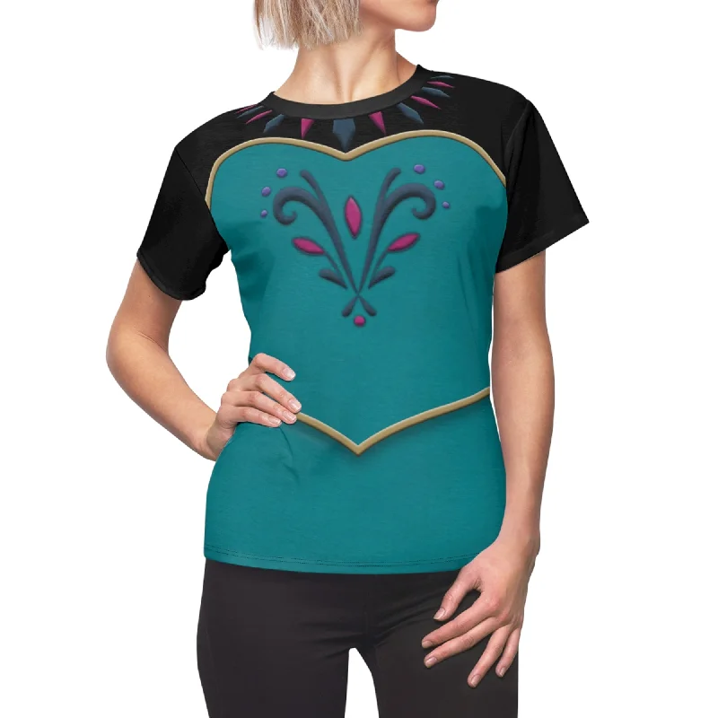 Elsa Coronation Women Shirt, Frozen Costume Stylish Round Neck Shirt