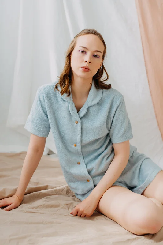 Fay Shirt Blue Stylish Crew Neck Shirt
