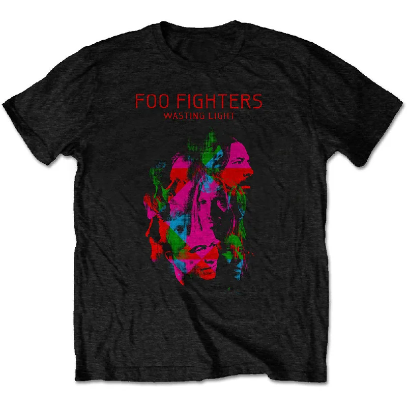 Foo Fighters | Official Band T-Shirt | Wasting Light Print Jacquard Patchwork