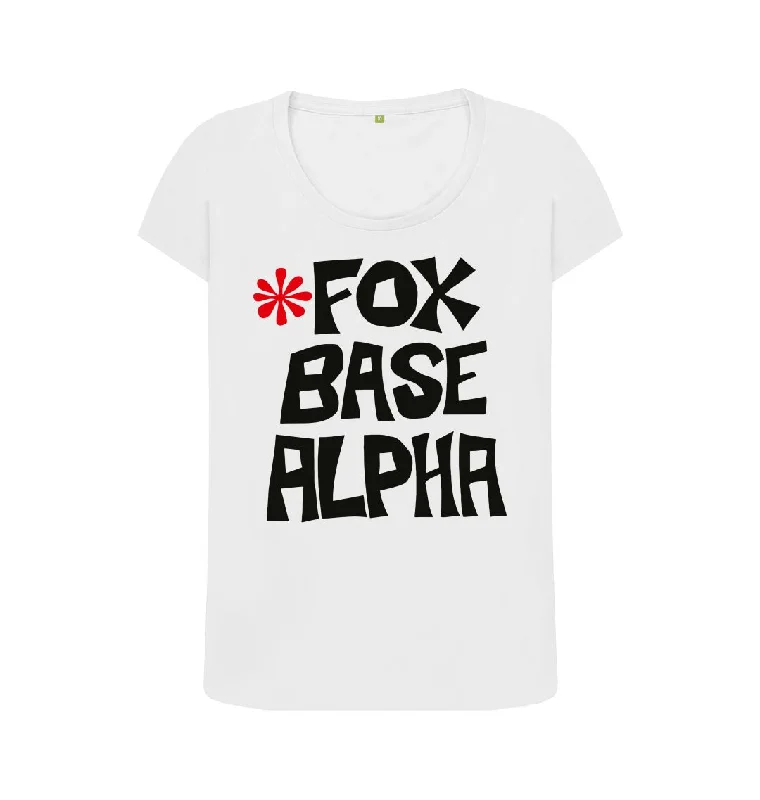 Fox Base Alpha scoop neck t-shirt Hooded Caped Shawl Collar