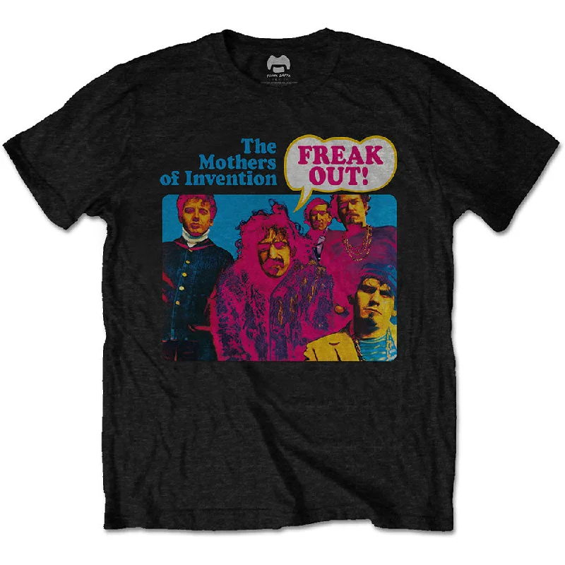 Frank Zappa | Official Band T-Shirt | Freak Out! Notch Collar Peter Pan Collar Cowl Neck