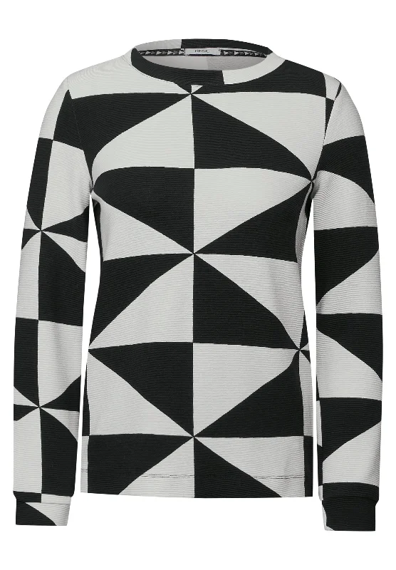 Gemustertes Ottoman Shirt Stylish Round Neck Shirt