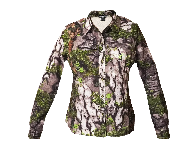 Early Seezyn Vixzyn Ultra Vent Oxford Shirt Relaxed Fit Short Blouse