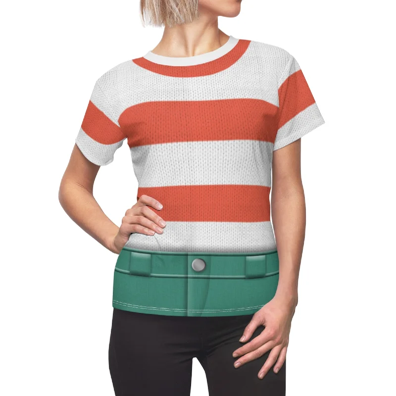 Giulia Marcovaldo Women Shirt, Luca Pixar Costume Casual Oversized Short Shirt