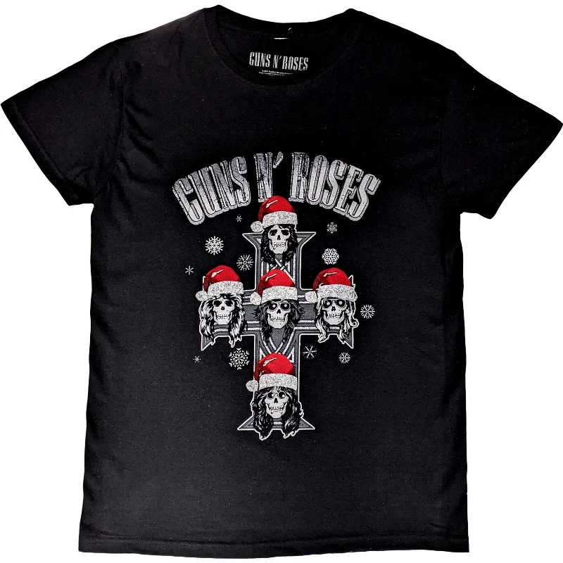 Guns N' Roses | Official Band T-Shirt | Appetite Christmas Satin Fabric Silk Fabric Chiffon Fabric