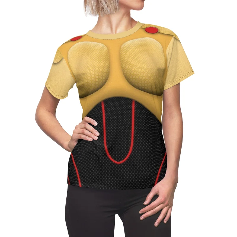 Go Go Tomago Armor Women's Shirt, Big Hero 6 Costume Fashionable Draped Short Sleeve Go Go Tomago Armor Women's Shirt, Big Hero 6 Costume Fashionable Draped Short Sleeve