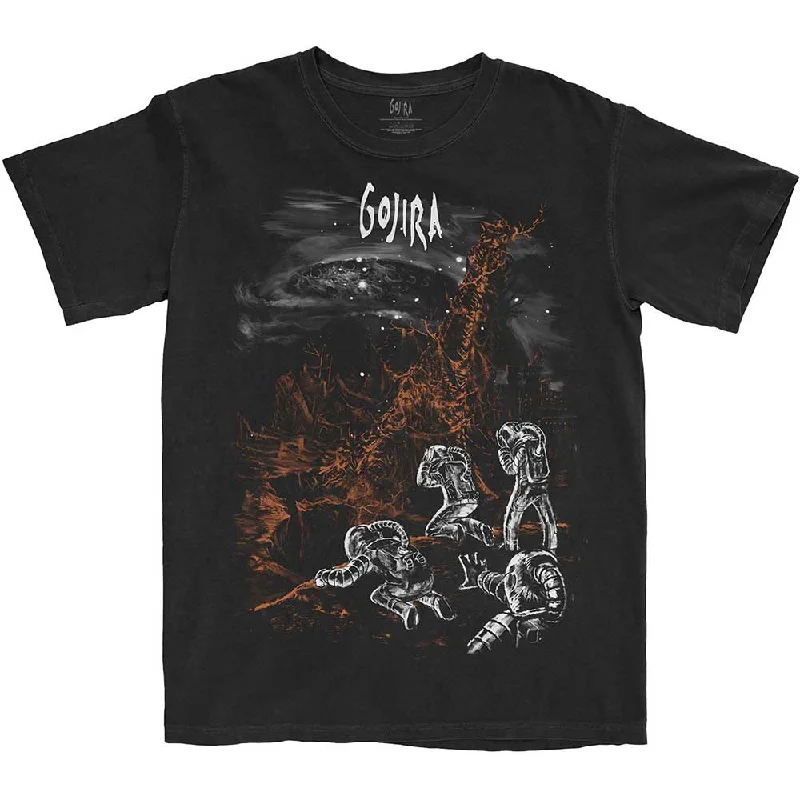 Gojira | Official Band T-shirt | Eiffel Falls Notch Collar Peter Pan Collar Cowl Neck