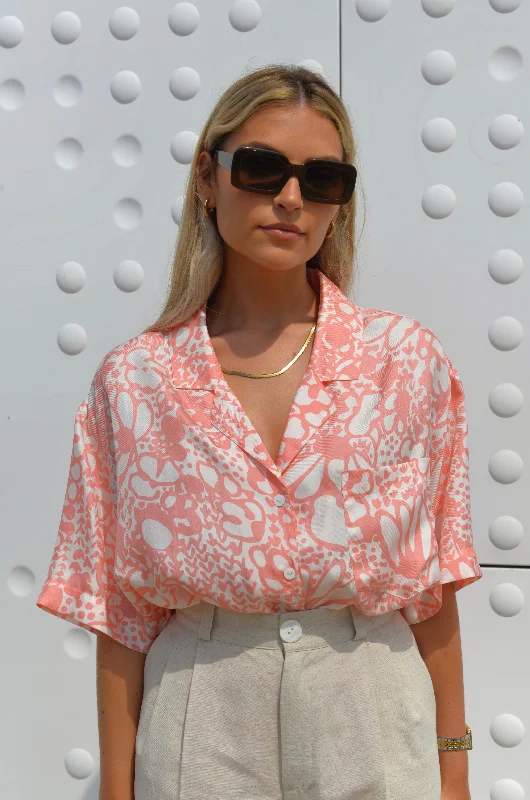 Molí Silk Shirt Pink Cozy Cotton Short Tee