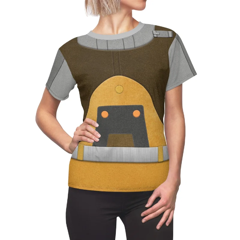 Hera Syndulla Women Shirt, Star Wars Rebels Costume Comfortable Pocket Short Shirt