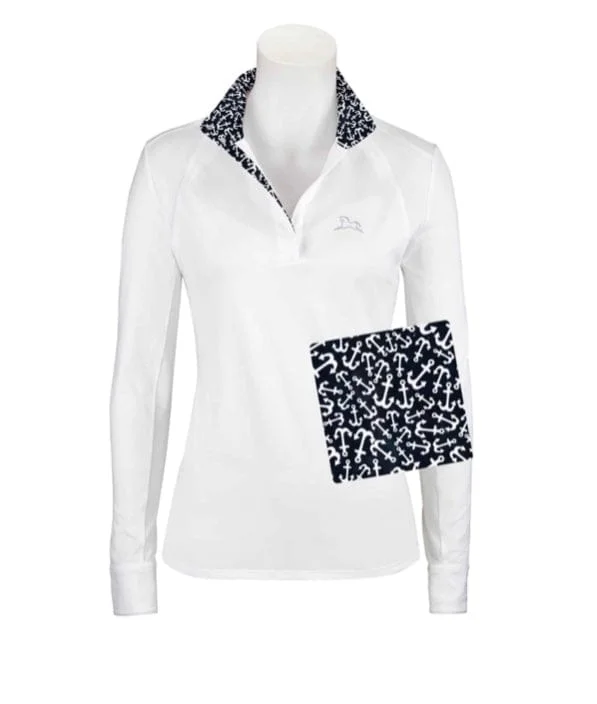 RJ Classics- Maddie Show Shirt (Anchors) Casual Loose Short Sleeve