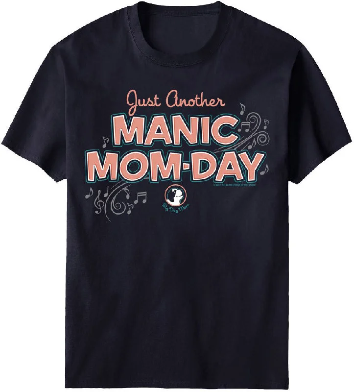 Manic Mom Day T-shirt Basic T-Shirt Crew Neck Short Sleeve