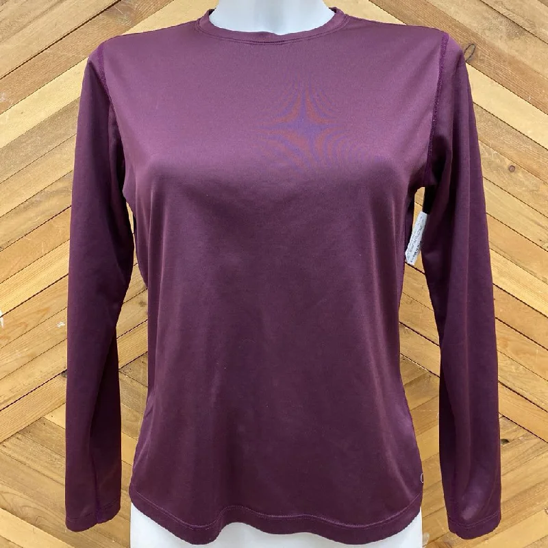 MEC - Women's L/S Athletic Shirt - MSRP $55: Purple-women-SM Relaxed Fit Short Blouse