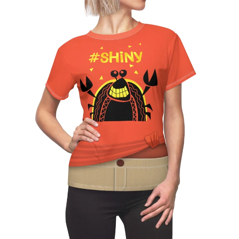Moana Comfy Women Shirt, Ralph Breaks the Internet Costume Casual Button-Down Short Shirt Moana Comfy Women Shirt, Ralph Breaks the Internet Costume Casual Button-Down Short Shirt