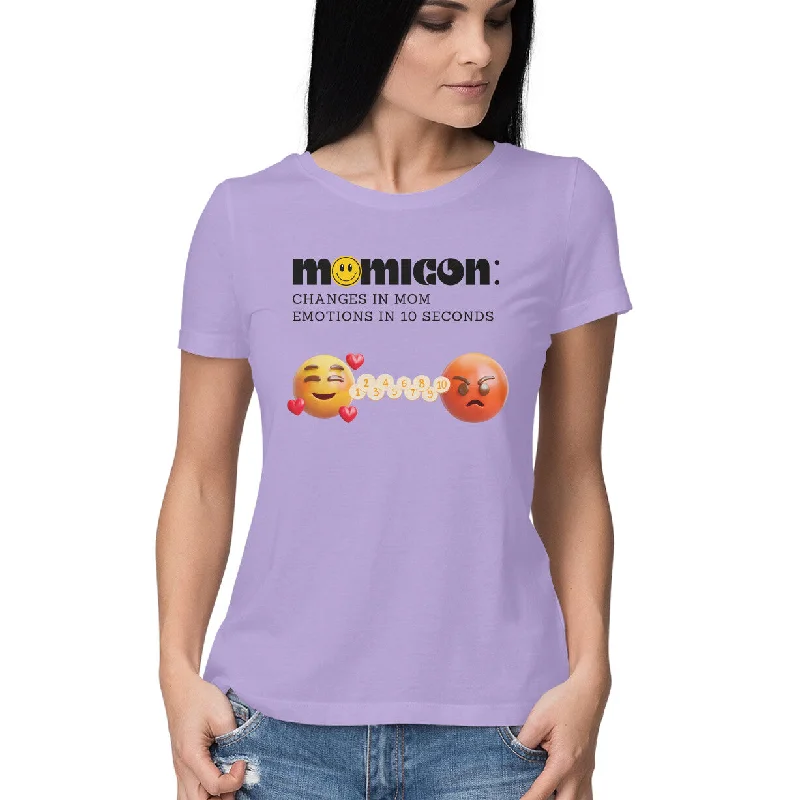 Momicon - Mother's day Women's T-shirt Print Jacquard Patchwork