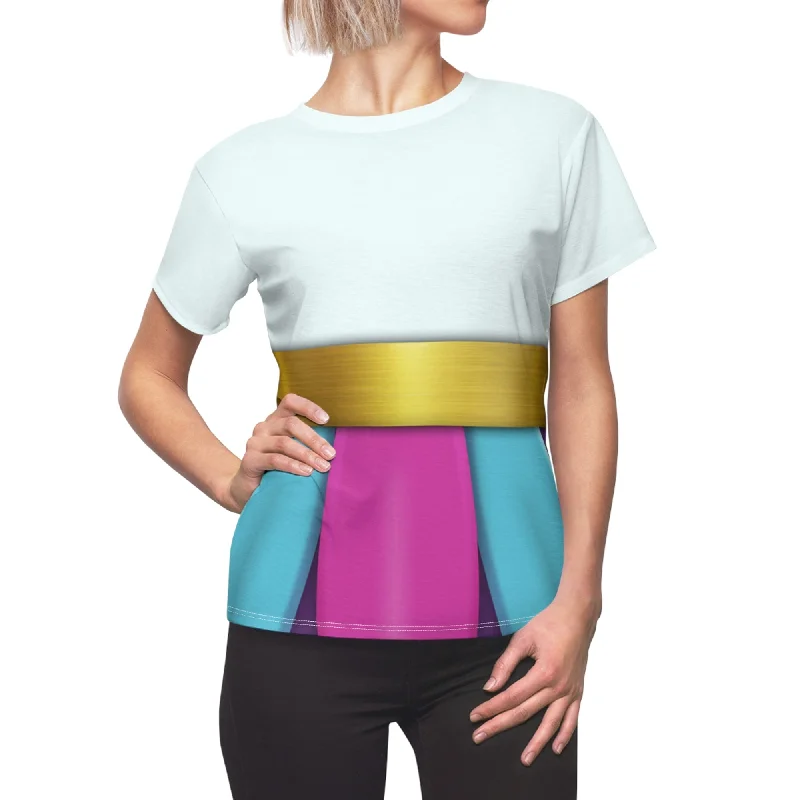 Mrs. Potts Women's Shirt, Beauty and the Beast Costume Comfortable Fitted Short Sleeve Mrs. Potts Women's Shirt, Beauty and the Beast Costume Comfortable Fitted Short Sleeve