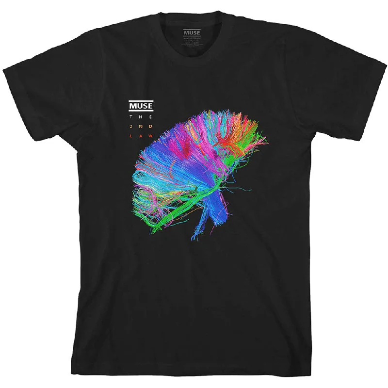 Muse | Official Band T-shirt | 2nd Law Album Chenille Blend Fleece Blend Nylon Blend