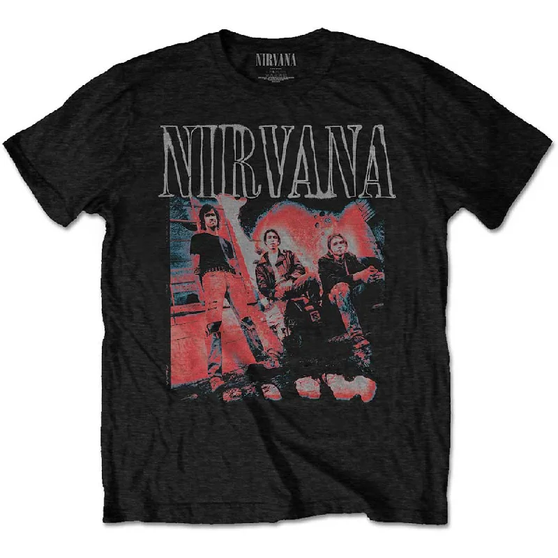 Nirvana | Official Band T-shirt | Kris Standing Cashmere Blend Cotton Blend Poly Blend