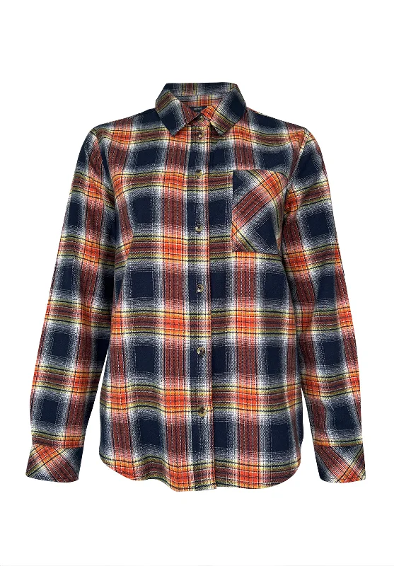 NAVY ORG PLAID