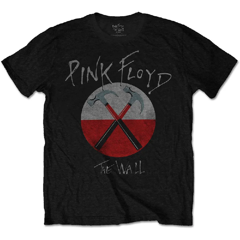 Pink Floyd | Official Band T-Shirt | The Wall Hammers Logo Terry Blend Velvet Blend Canvas Blend