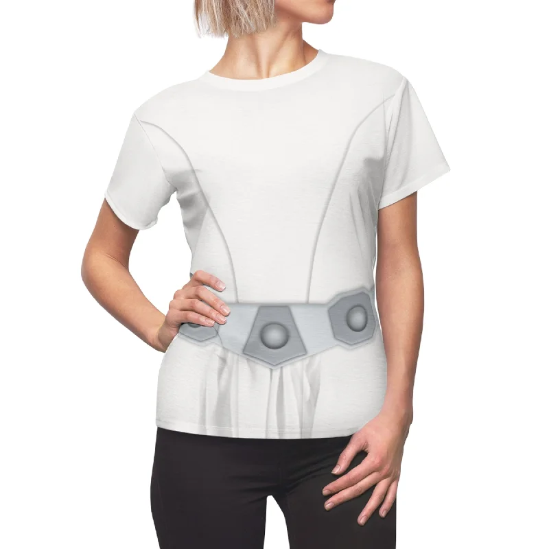 Princess Leia Women's Shirt, Star Wars Costume Casual Plain Short Shirt