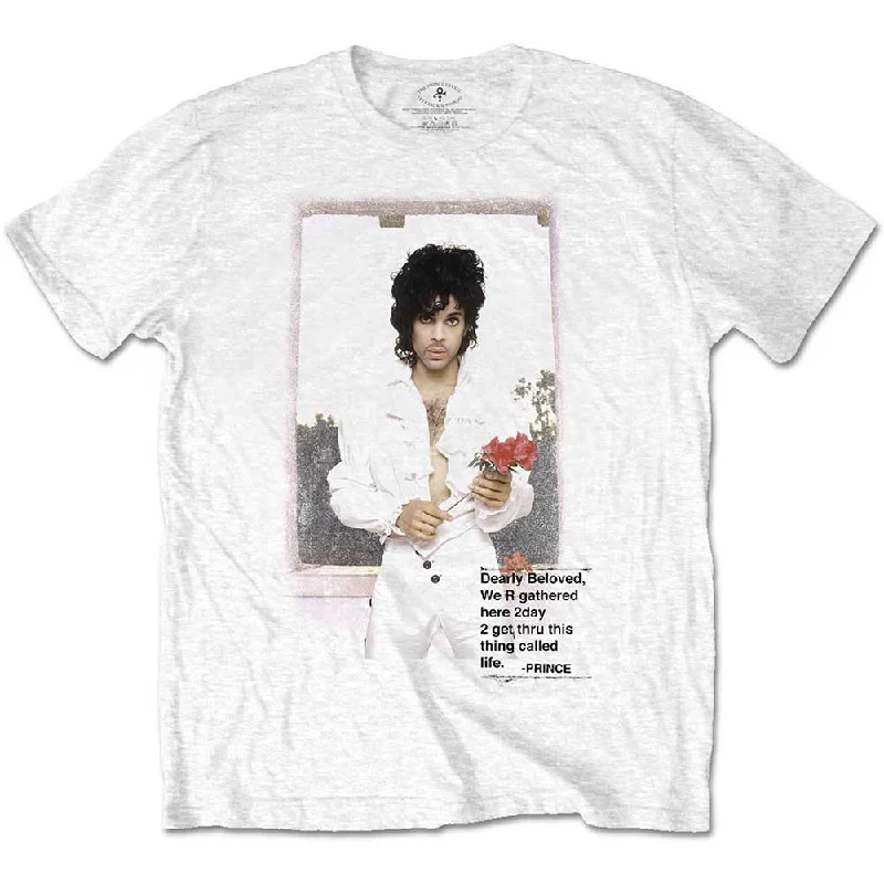 Prince | Official Band T-shirt | Beautiful Photo Collared Crew Neck Turtle Neck