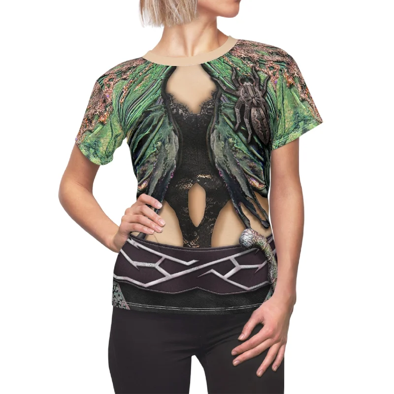 Rio Vidal Women's Shirt, Agatha All Along Series Costume Elegant Draped Short Sleeve Rio Vidal Women's Shirt, Agatha All Along Series Costume Elegant Draped Short Sleeve