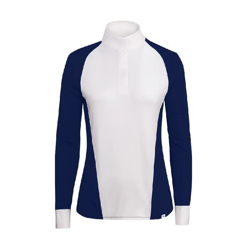 RJ Classics- Lexi Show Shirt (Evening Sky) Fashionable Draped Short Sleeve