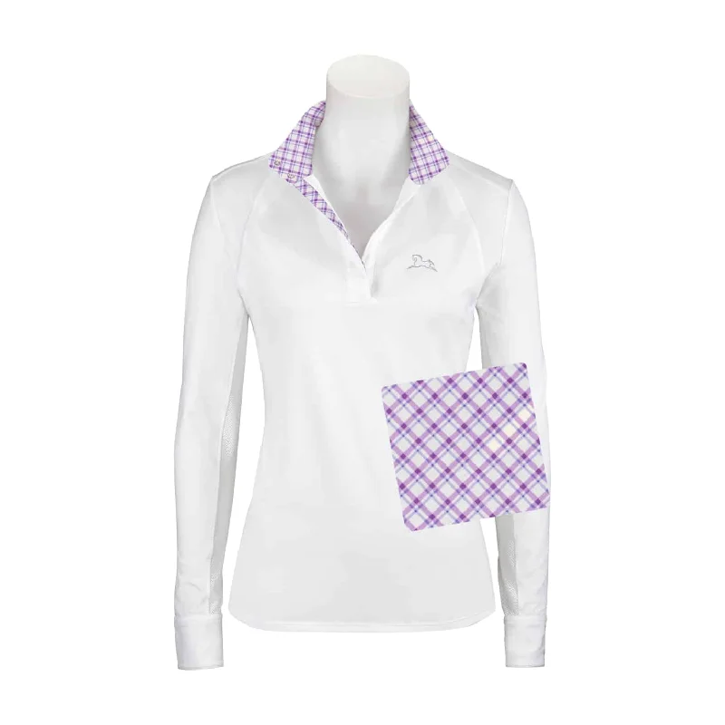 RJ Classics- Maddie Show Shirt (Orchid Plaid) Classic Short Sleeve Tunic