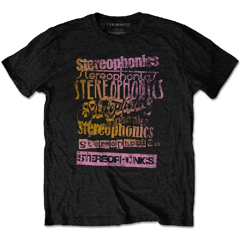 Stereophonics | Official Band T-shirt | Logos Jersey Fabric Tulle Fabric Batik Fabric